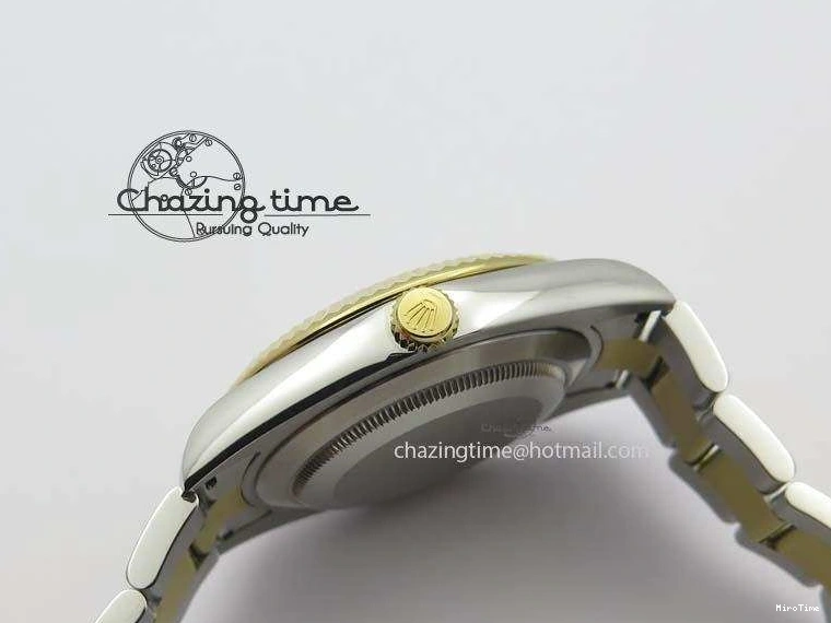 MiroTime 0404 DateJust II 116333 SS YG 41mm EW Best Edition White Dial Roman Markers On SS Bracelet A Casual 3821